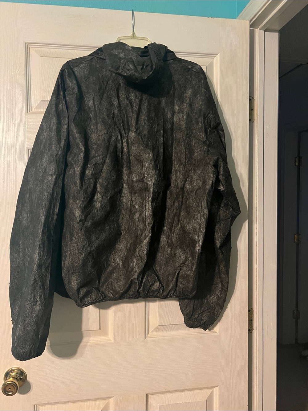 Frog Toggs Outer Wear Black Two-Piece Hooded Set - Lightweight Jacket & Pants. - Picture 12 of 13